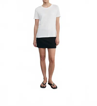 Enza Costa Silk Knit Perfect Tee In White