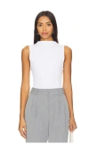 Enza Costa Cashmere Easy Vest In White In 화이트