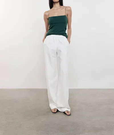 Enza Costa Silk Knit Strappy Essential Tank Top In Malachite