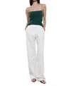 Enza Costa Silk Knit Strappy Essentials Tank Top In Malachite In Multi