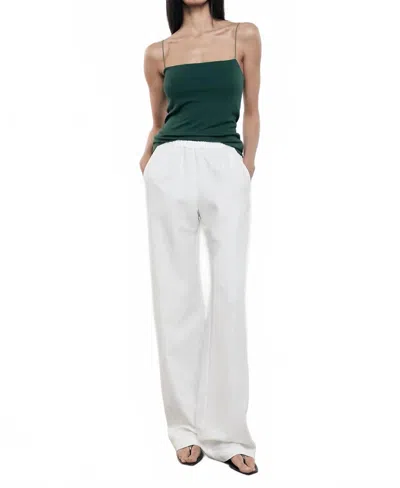 Enza Costa Silk Knit Strappy Essentials Tank Top In Malachite In Multi
