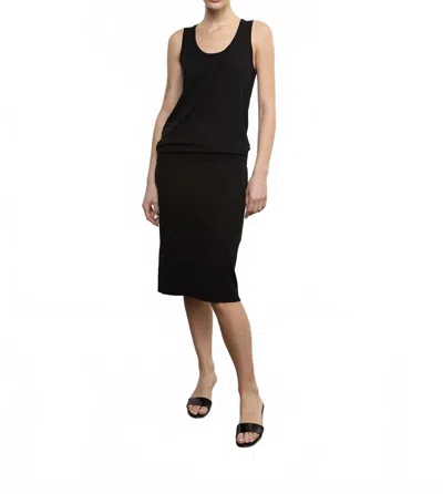 Enza Costa Silk Knit Tank In Black