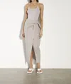 Enza Costa Silk Knit U Tank In Quartz In Multi