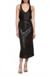 Enza Costa Silk Satin Tank In Black In Black