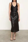 Enza Costa Silk Satin Tank In Black