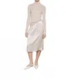 Enza Costa Silk Slip Skirt In Flax In Neutral