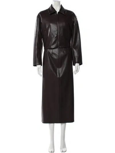 Pre-owned Enza Costa Skirt Set In Brown