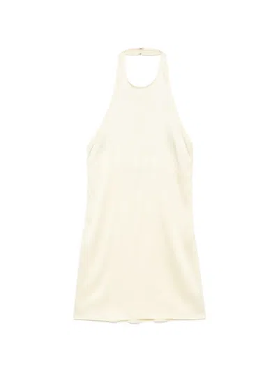 Enza Costa Sleeveless Mini Dress In Brown