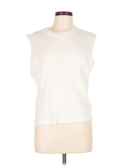 Pre-owned Enza Costa Sleeveless T-shirt In White