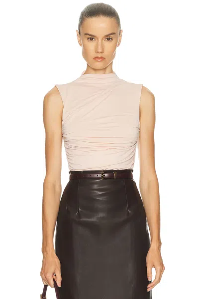 Enza Costa Sleeveless Twist Top In Pink