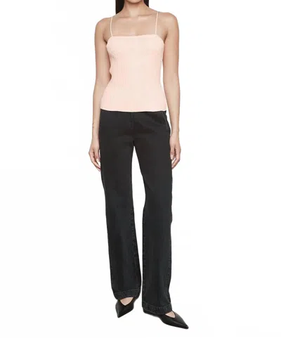 Enza Costa Soft Structure Knitted Tank In Pale Pink In Multi
