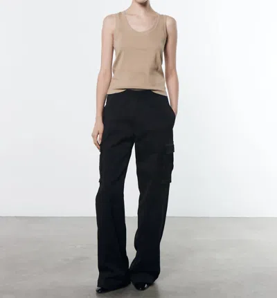 Enza Costa Soft Touch Cargo Pant In Black