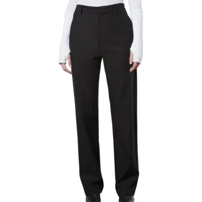 Enza Costa Straight Leg Chino In Black