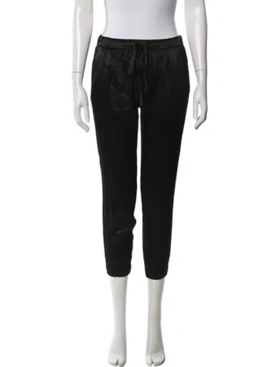 Pre-owned Enza Costa Straight Leg Pants In Black
