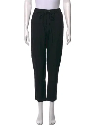 Pre-owned Enza Costa Straight Leg Pants In Black