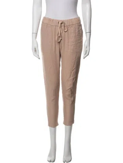 Pre-owned Enza Costa Straight Leg Pants In Neutrals