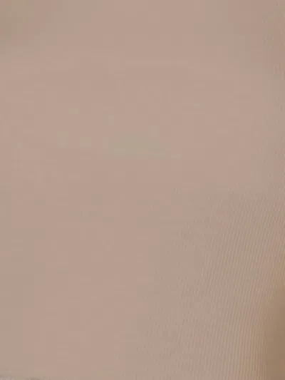 Enza Costa Stretch Silk Knit Assym Strappy Tank In Oat Milk
