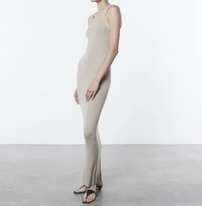 Enza Costa Stretch Silk Knit Maxi Tank Dress In Multi