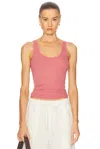Enza Costa Stretch Silk Knit Tank Top