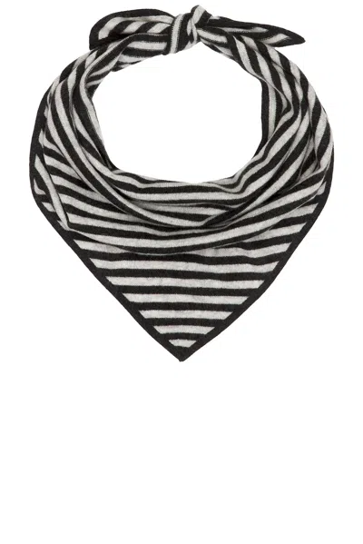 Enza Costa Striped Cashmere Bandana In Classic Stripe
