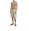 Enza Costa Supima Cotton Essential Sleeveless U In Fatigue In Brown