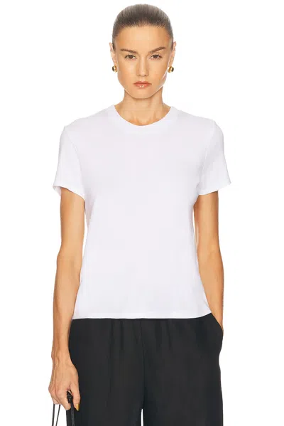 Enza Costa Supima Cotton Essential Tee In White