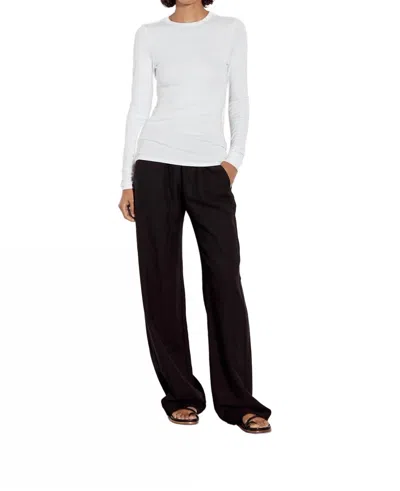 Enza Costa Supima Cotton L/s Crew In White