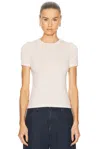Enza Costa Supima Cotton New Classic Short Sleeve Tee In White