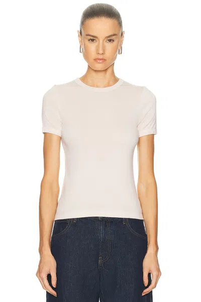 Enza Costa Supima Cotton New Classic Short Sleeve Tee In White