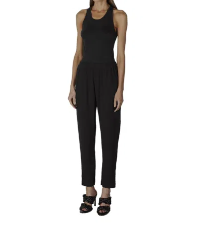 Enza Costa Supima Cotton Slim Racer Tank In Black