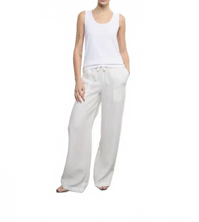 Enza Costa Supima Cotton U Tank In White