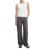 Enza Costa Supima Knit Easy Tank In White In White