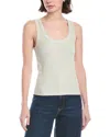 Enza Costa Supima Rib Scoop Tank Top In Grey