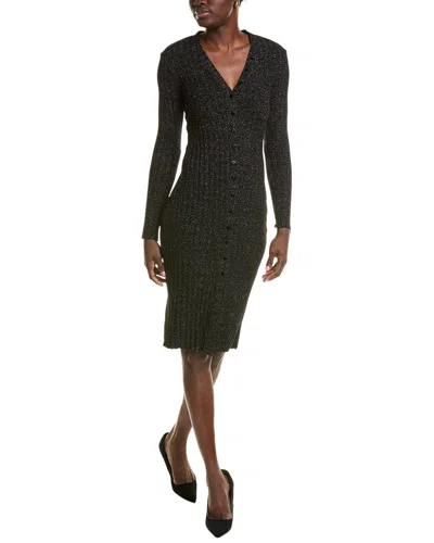 Enza Costa Sweater Rib Midi Dress In Black