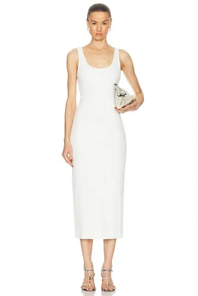 Enza Costa Textured Tank Dress In Off White