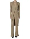 Enza Costa The Lurex Sweater Rib Flare Pant In Sand/gold In Multi