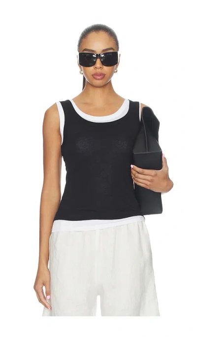 Enza Costa Tissue Jersey Layered Tanks In Multi