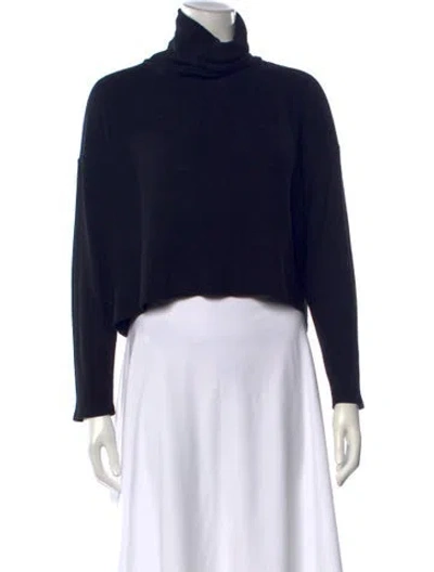 Pre-owned Enza Costa Turtleneck Sweater In Blue
