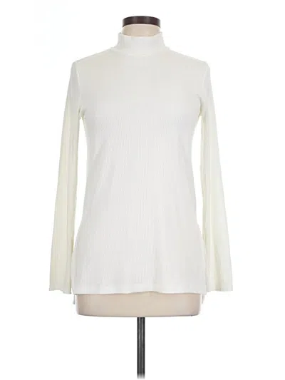 Pre-owned Enza Costa Turtleneck Sweater In Ivory