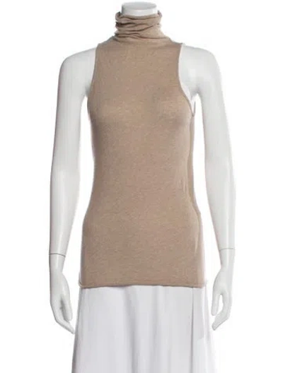 Pre-owned Enza Costa Turtleneck Sweater In Neutral