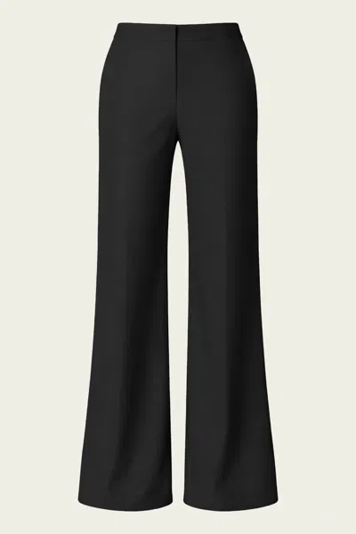 Enza Costa Twill Bias Pant In Black