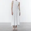 Enza Costa Twill Circle Skirt In Off White In White