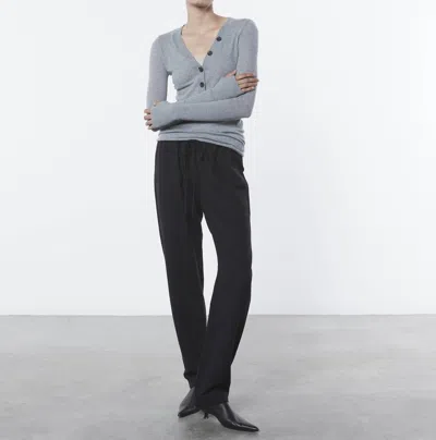 Enza Costa Twill Easy Pant In Black