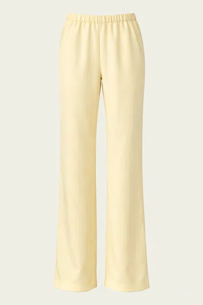 Enza Costa Twill Everywhere Pant In Flan In Yellow