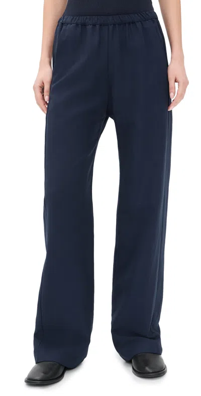 Enza Costa Twill Everywhere Pants Navy In Blue