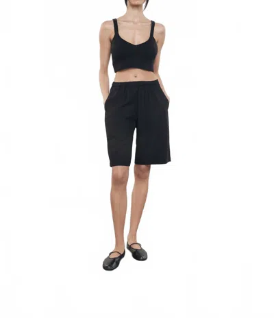 Enza Costa Twill Everywhere Short In Black