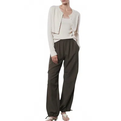 Enza Costa Twill Flight Pants In Military In Green