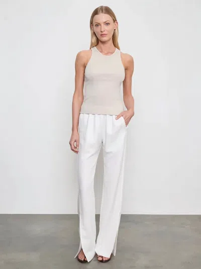 Enza Costa Twill Slash Pants In Off White