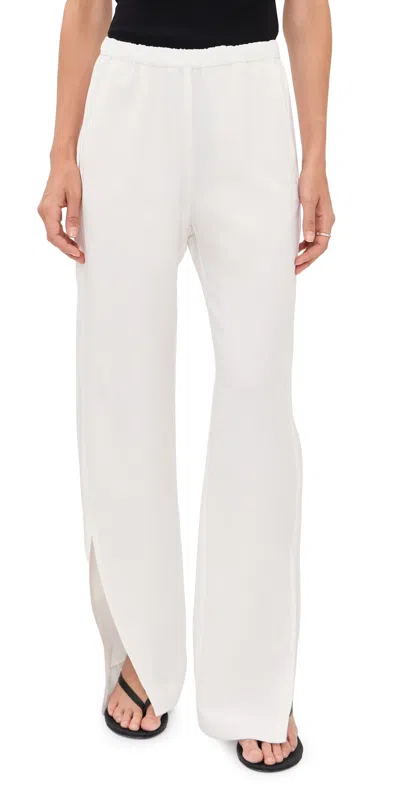 Enza Costa Twill Slash Pants Off White