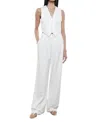 Enza Costa Twill Vest In Off White In White